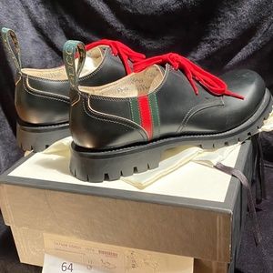 GUCCI Brogue Shoes Black Men Gucci 547668 DS8D0 NEW